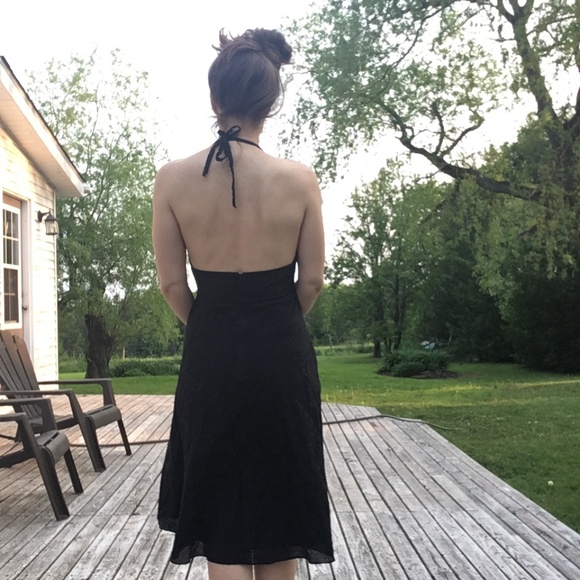 Black Classic J Crew Gingham Halter Dress - Picture 2 of 10